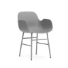 Form Armchair stoel staal grijs