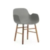 Form Armchair stoel walnoot grijs - 602769