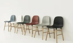 Form Chair eiken stoel groen