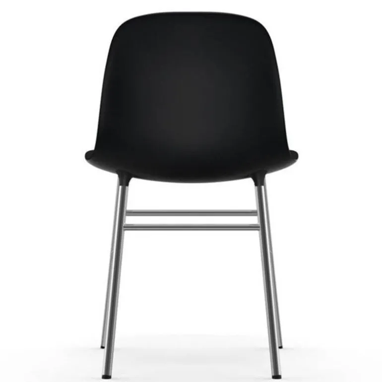 Form Chair stoel chrome zwart