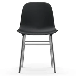 Form Chair stoel chrome zwart
