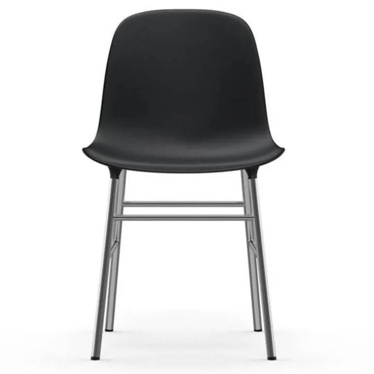Form Chair stoel chrome zwart