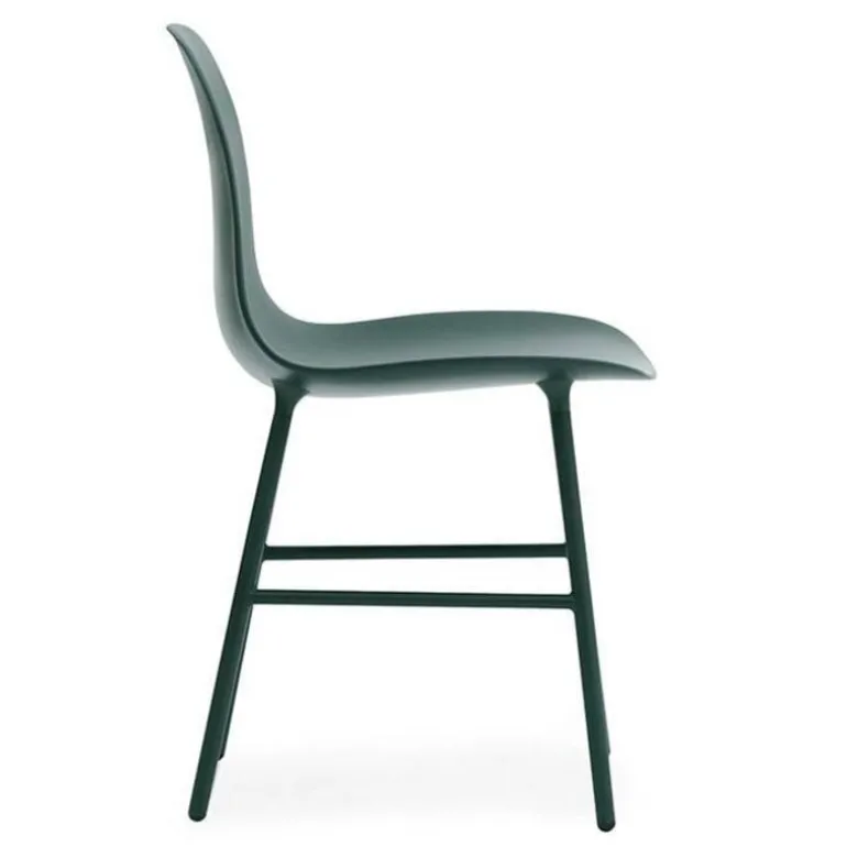 Form Chair stoel staal groen