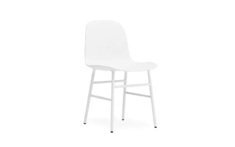 Form Chair stoel staal wit