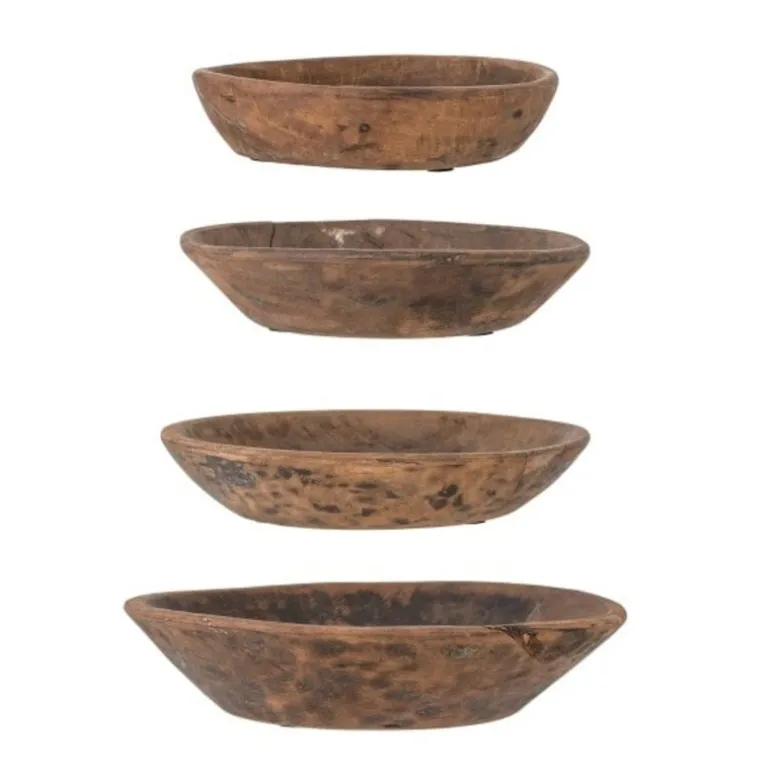 Gissel decoratie schalen set van 4 stuks - 82059502
