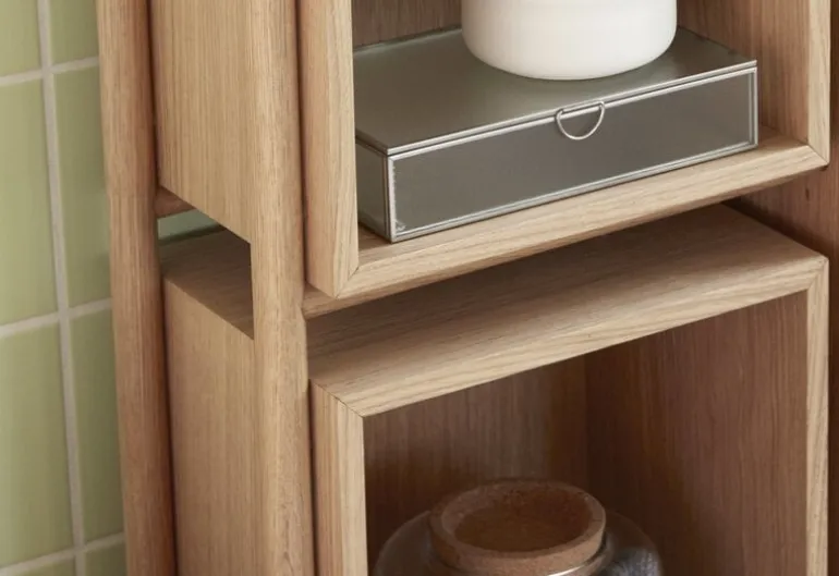 Glazen box mat zilver - set van 3 stuks