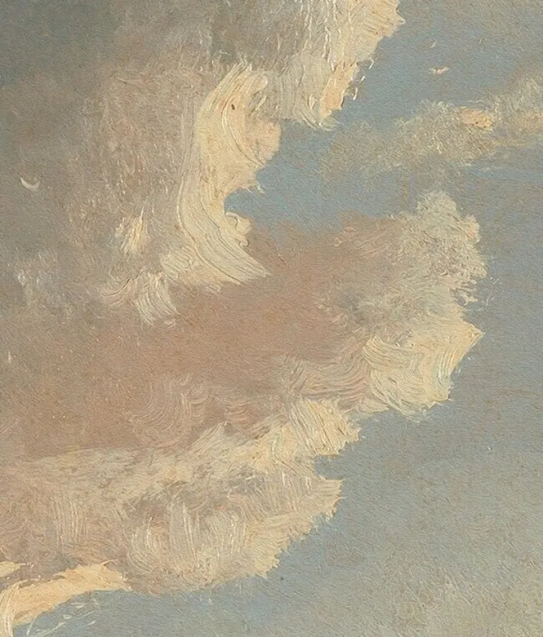 Golden age clouds behang WP-786 - 292,2x280cm