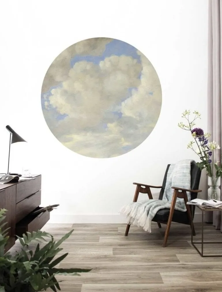 Golden age clouds behangcirkel SC-080 - ø 142,5 cm