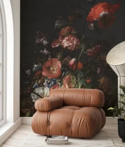 Golden age flowers behang WP-790 - 389,6x280cm