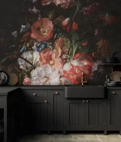 Golden age flowers behang WP-790 - 389,6x280cm