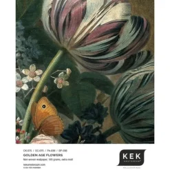 Golden age flowers behangcirkel CK-075 ø190cm