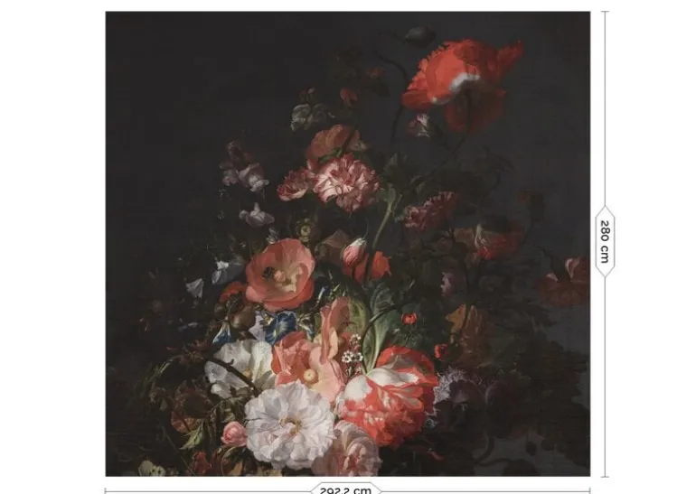 Golden age flowers behang WP-789 - 292,2x280cm