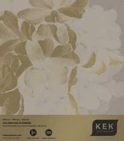 Golden age flowers goud behang MW-044 - 300x280cm
