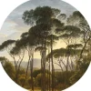 Golden age landscapes behangcirkel SC-011 - ø 142,5 cm