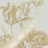 Goud Engraved bloemen behang zand MW-127 400x280cm
