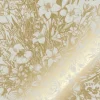 Goud Engraved bloemen behang zand MW-136 400x280cm