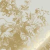 Goud Engraved bloemen behang zand MW-118 400x280cm