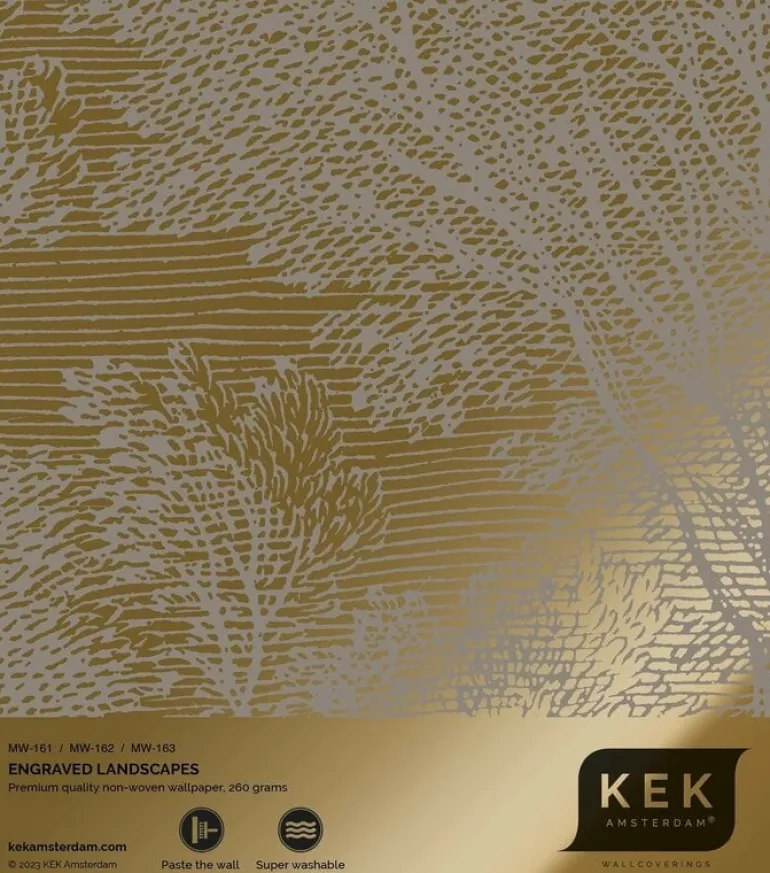 Goud Engraved landschappen behang grijs MW-162 300x280cm