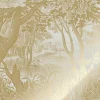 Goud Engraved landschappen behang zand MW-092 200x280cm