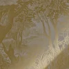Goud Engraved landschappen behang grijs MW-100 400x280cm