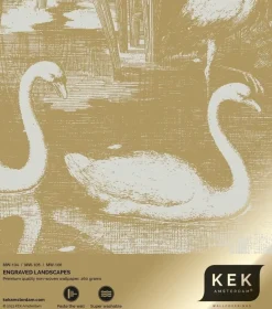 Goud Engraved landschappen behang zand MW-106 400x280cm