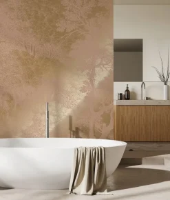 Goud Engraved landschappen behang nude MW-160 400x280cm