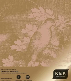 Goud Engraved landschappen behang nude MW-108 300x280cm