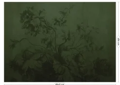Gradient Flowers behang FU-035 - 389,6x280cm groen