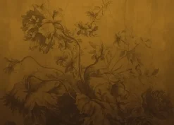 Gradient Flowers behang FU-037 - 292,2x280cm oker