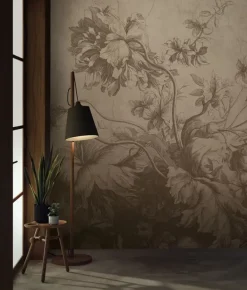 Gradient Flowers behang FU-029 - 389,6x280cm beige