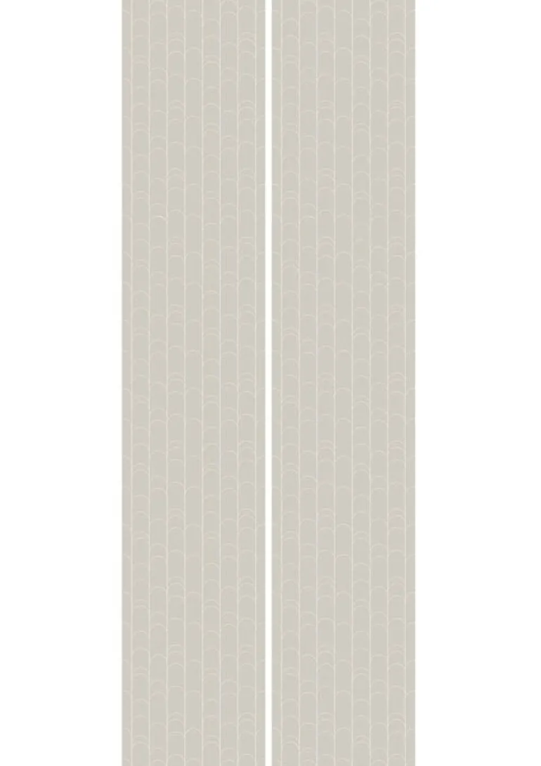 Grafische lijnen behang 100x280cm beige WP-737