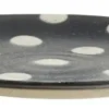 Grainy cake bord dot donkerblauw/zand -set van 4 stuks