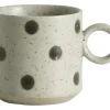Grainy mokken zand/groen set van 4 stuks - 57034