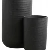 Granito bloempotten zwart - 29008