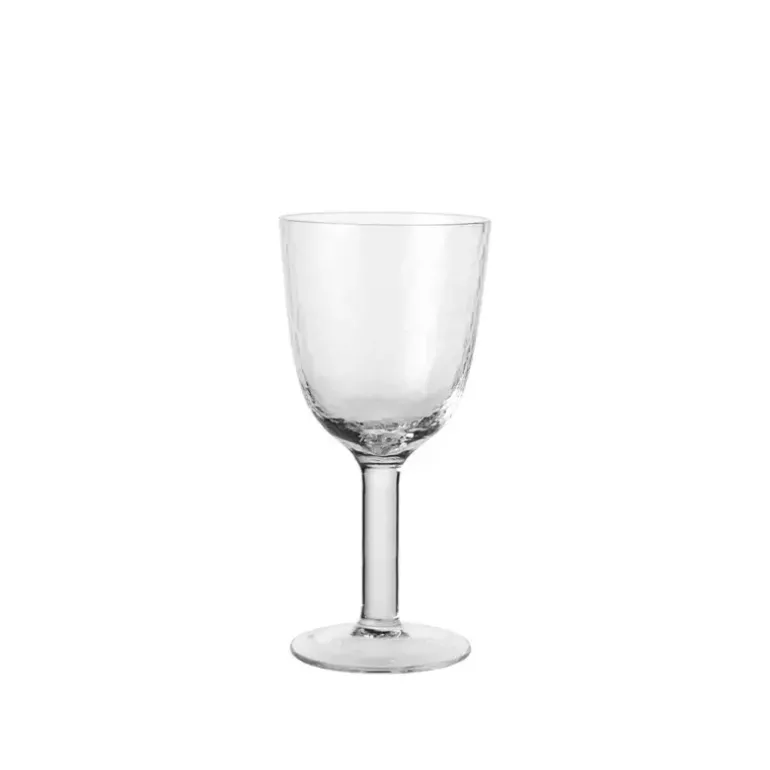 Hammered witte wijnglazen set van 12 stuks - 14496279