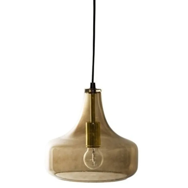 Hanglamp bruin glas