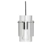 Hanglamp glas/metaal - nikkel