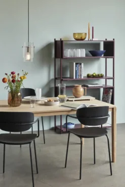 Hanglamp glas/metaal - nikkel