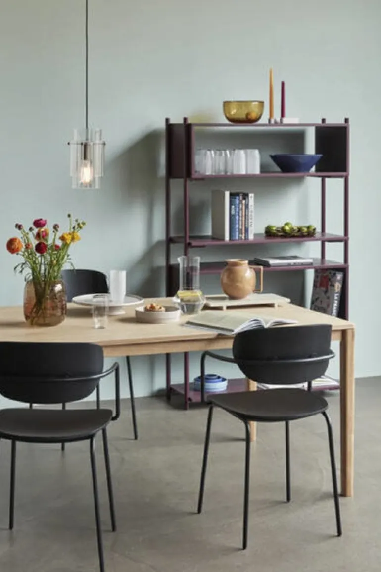 Hanglamp glas/metaal - nikkel