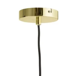 Hanglamp gold finish LED glas