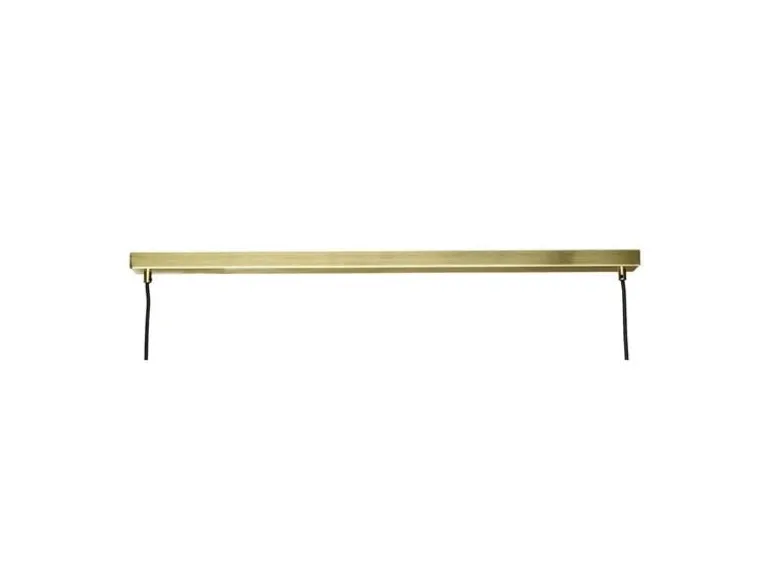 Hanglamp messing met twee lichtbronnen