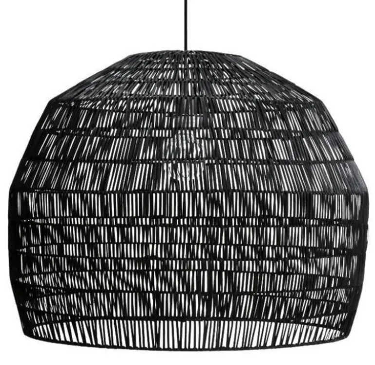 Hanglamp Nama 3 zwart rotan ø72cm