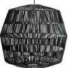 Hanglamp Nama 4 zwart rotan ø72cm