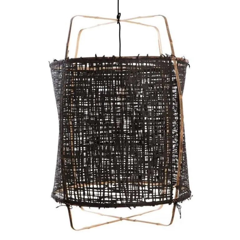 Hanglamp Z1 bamboe zwart karton ø67x100cm