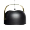 Hanglamp zwart metaal messing