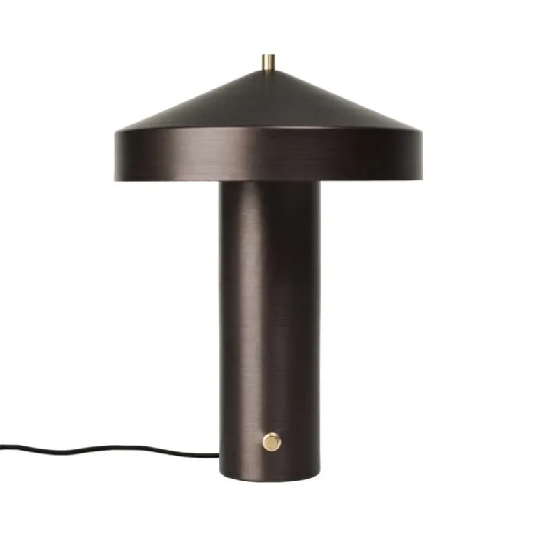 Hatto tafellamp bruin messing - L300699