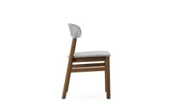Herit stoel donker eiken/textiel grijs - 1401014