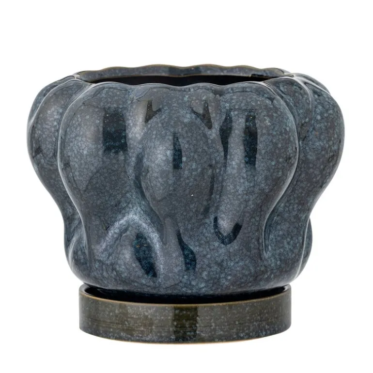 Hollis bloempot blauw - 82061454