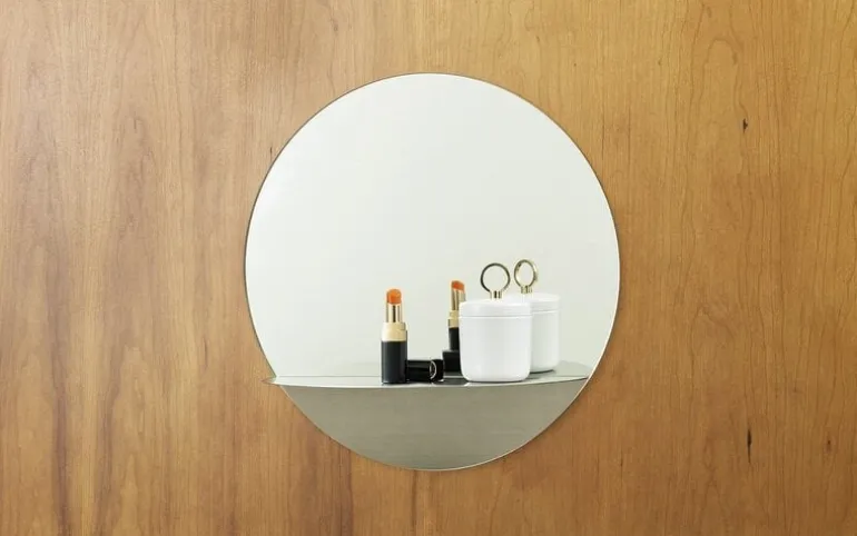 Horizon spiegel rond roestvrijstaal - 605710