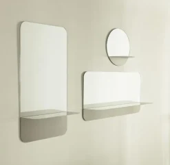 Horizon spiegel verticaal wit - 600988